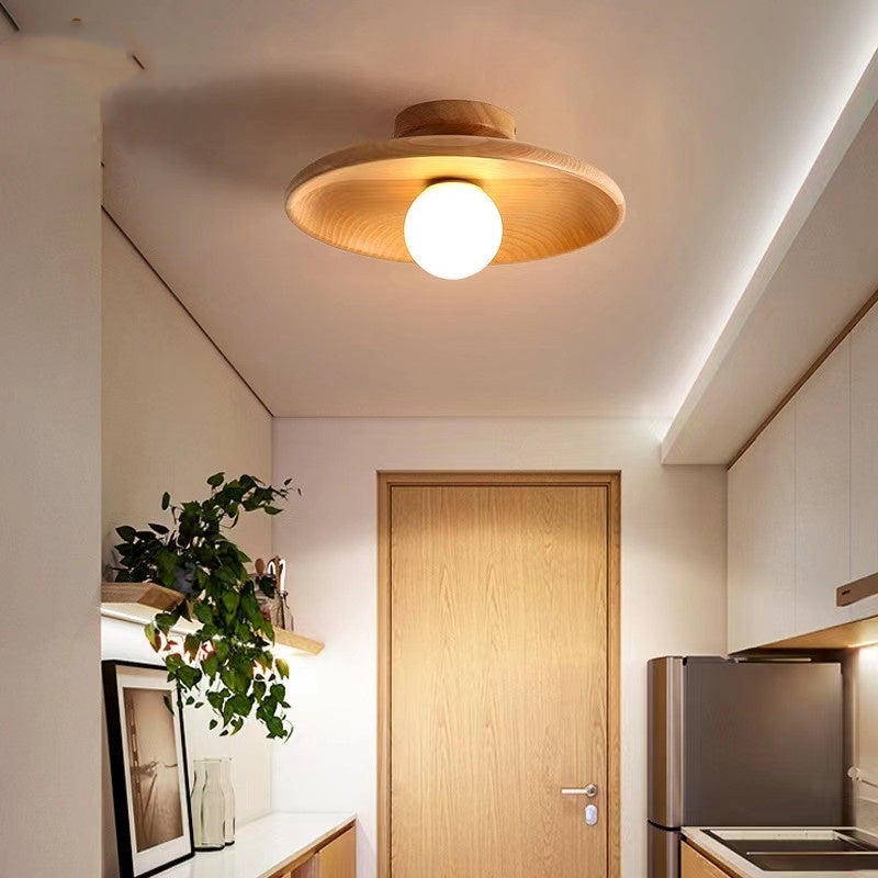 Japanse Houten Plafondlamp - Mizuki