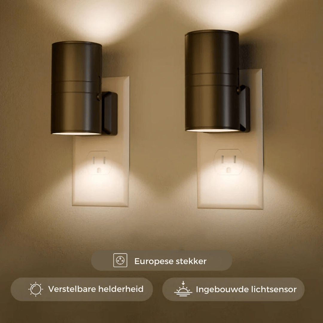 2-modi LED Wandlamp met Lichtsensor - LumiVélo