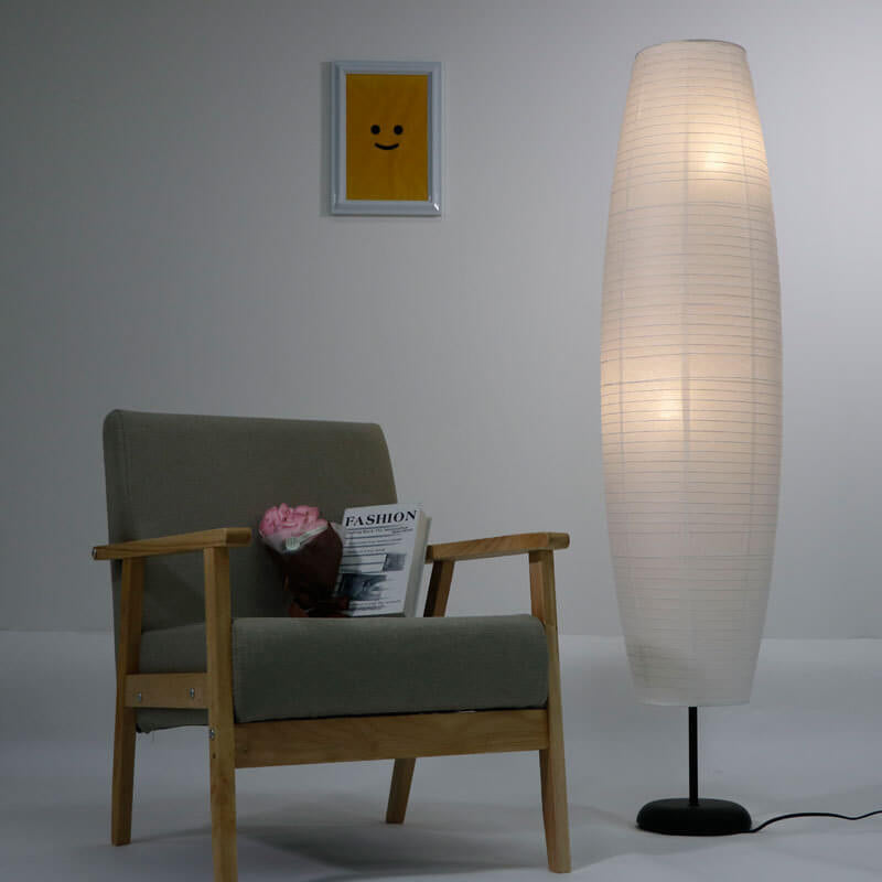 Zachte Vloerlamp met Papieren Kappen - Yūna