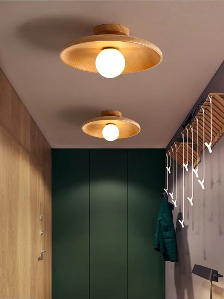 Japanse Houten Plafondlamp - Mizuki