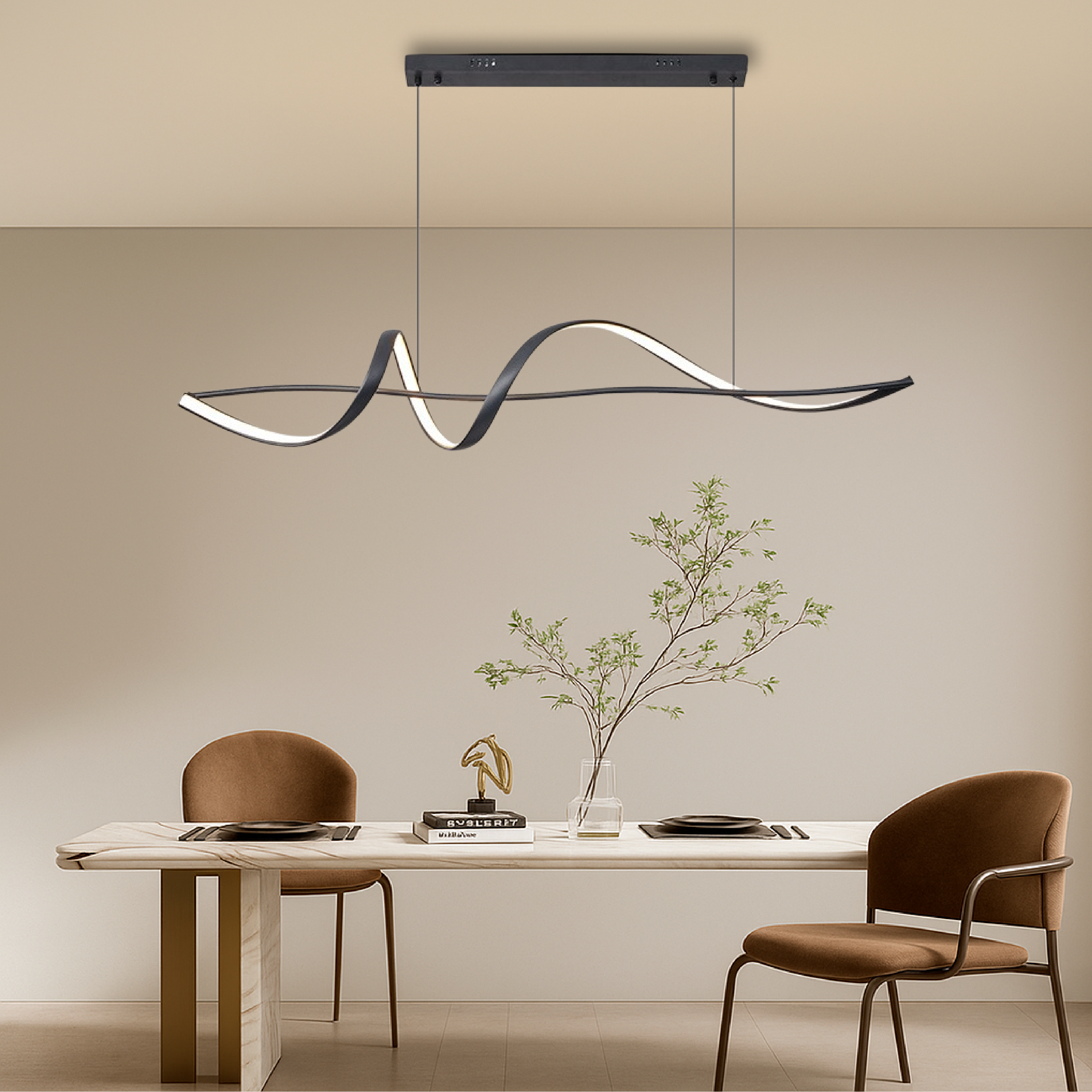 Sculpturale LED Hanglamp - LumeWave