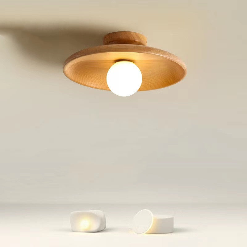 Japanse Houten Plafondlamp - Mizuki