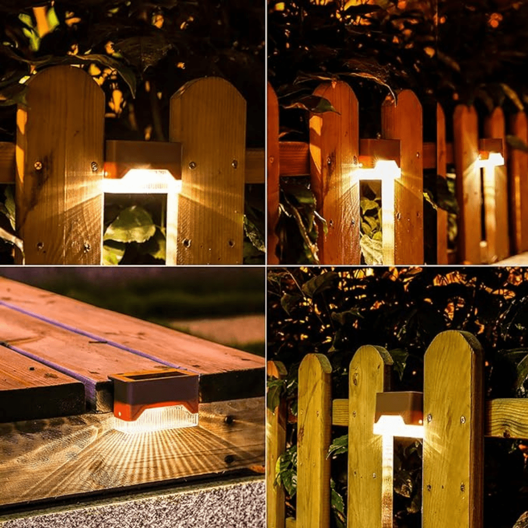 Self-adhesive solar lamps