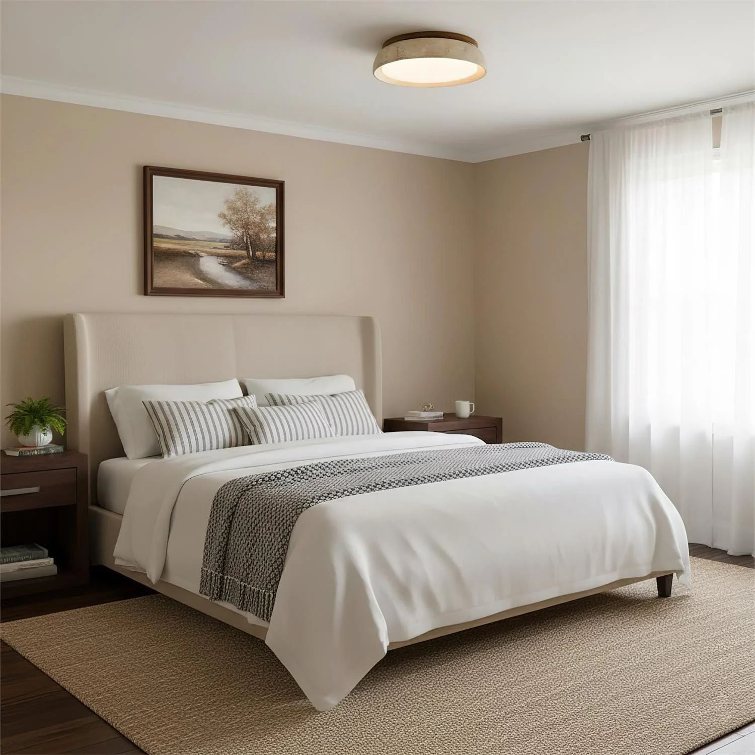 Houten LED Plafondlamp - Depiara Lumière