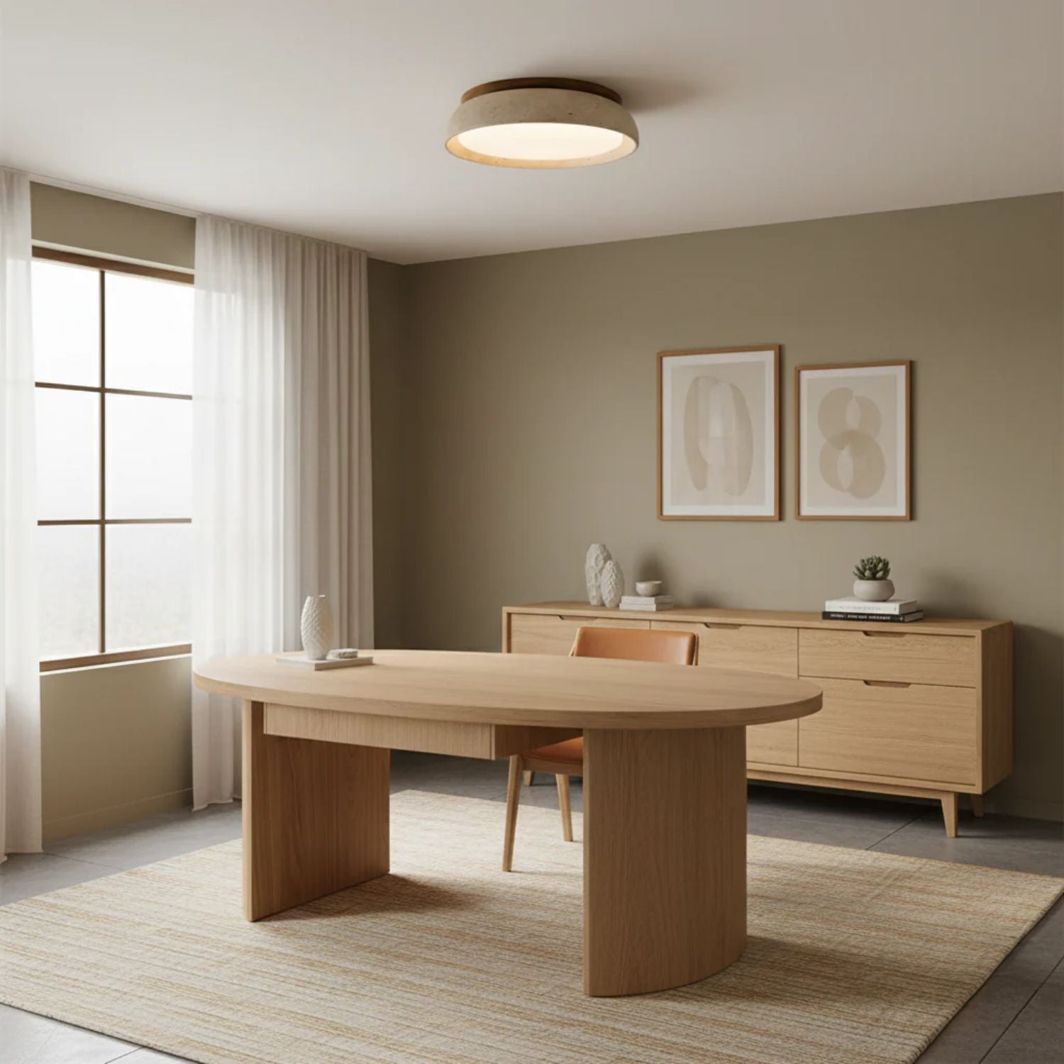 Houten LED Plafondlamp - Depiara Lumière