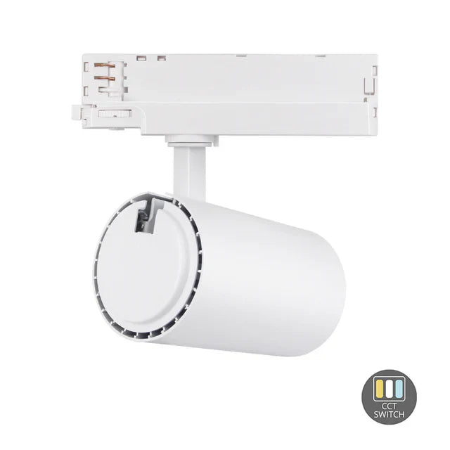 3-Fase Dimbare LED Railspot met CCT-Switch - LumiTrack Pro Wit