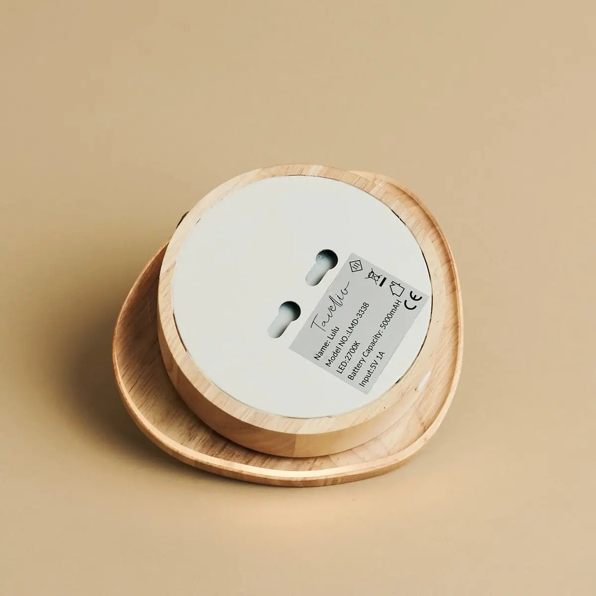 Draadloze & Dimbare Wandlamp (LED) van Natuurlijk Hout - LumiVive