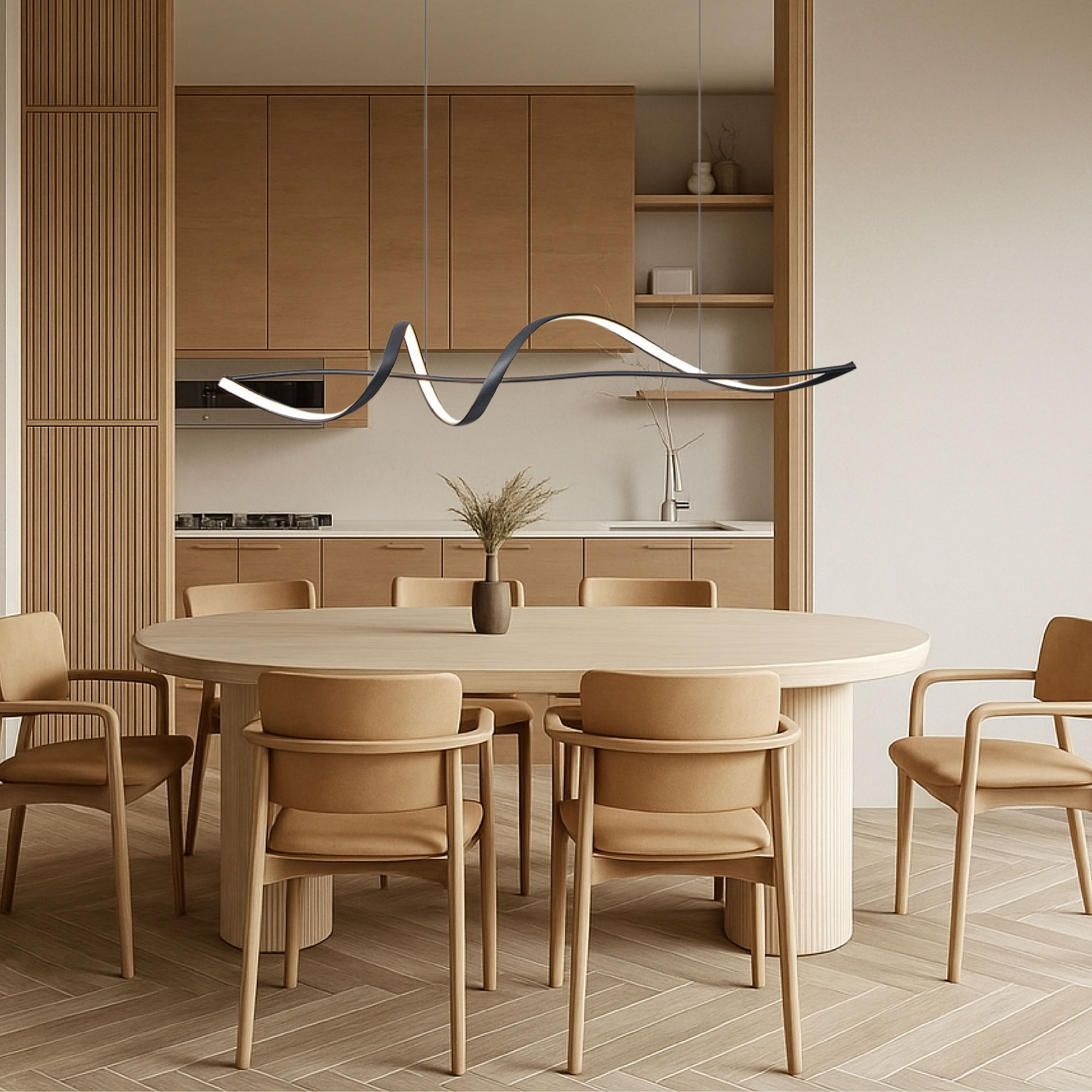 Sculpturale LED Hanglamp - LumeWave