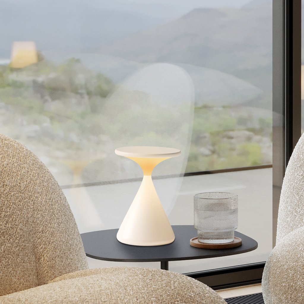 Draadloze sfeerlamp (LED) met zandloperdesign - HaloForma