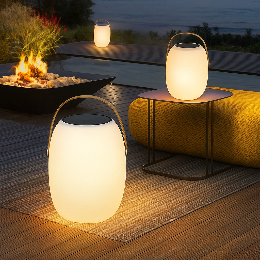Draagbare Solar Terraslamp - SoléaGlow
