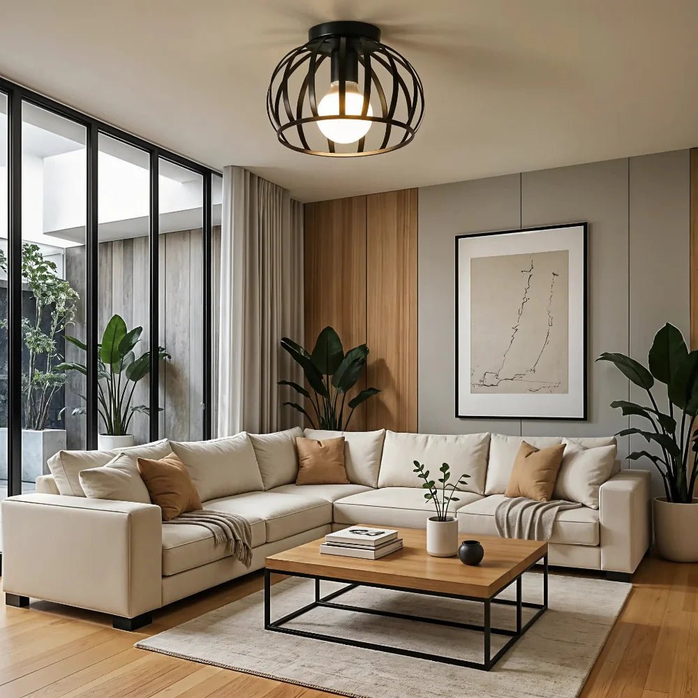 Industriële Plafondlamp - NoirForge