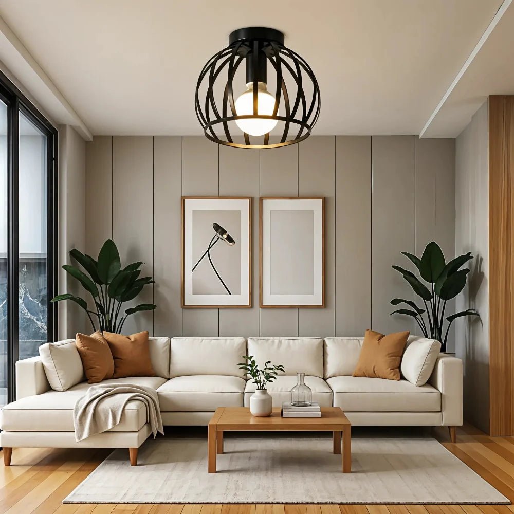 Industriële Plafondlamp - NoirForge