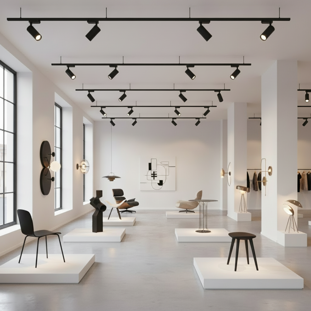 Luxe 3-Fase GU10 Railarmatuur Zwart - RailuxNoir