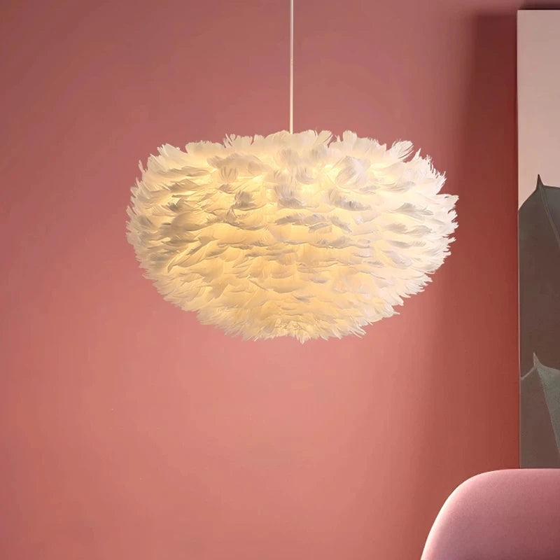 Elegante Veren Hanglamp - FeatherNest
