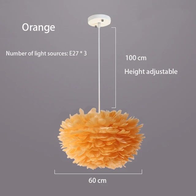 Elegante Veren Hanglamp - FeatherNest