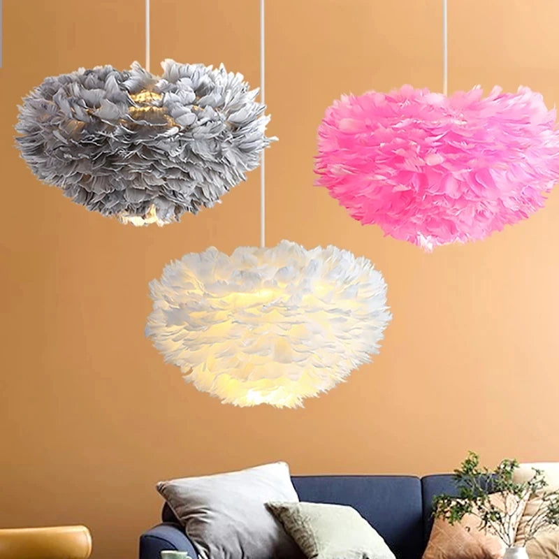 Elegante Veren Hanglamp - FeatherNest