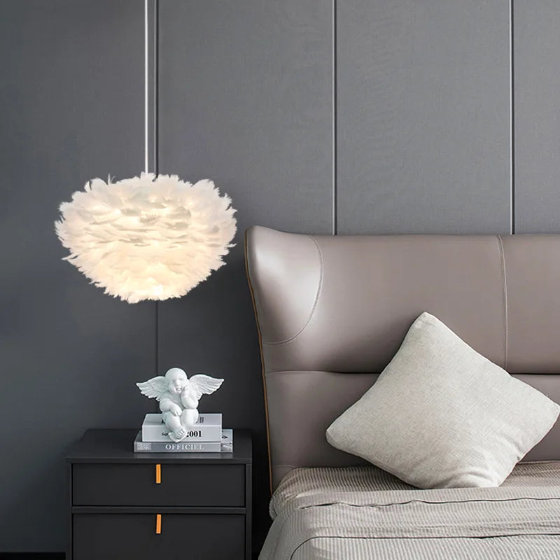 Elegante Veren Hanglamp - FeatherNest