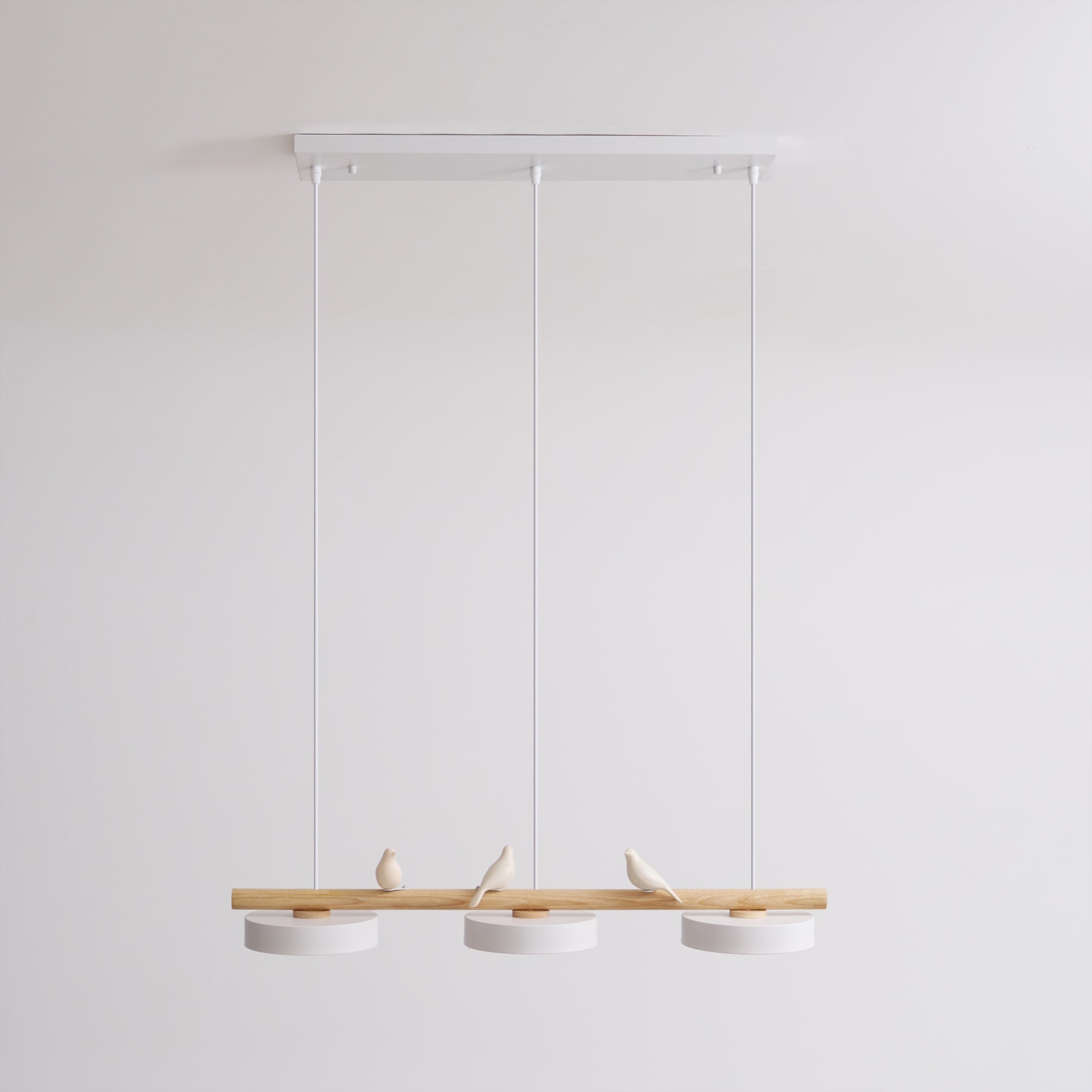 Scandinavische Hanglamp (LED) met Vogels - FeatherNest
