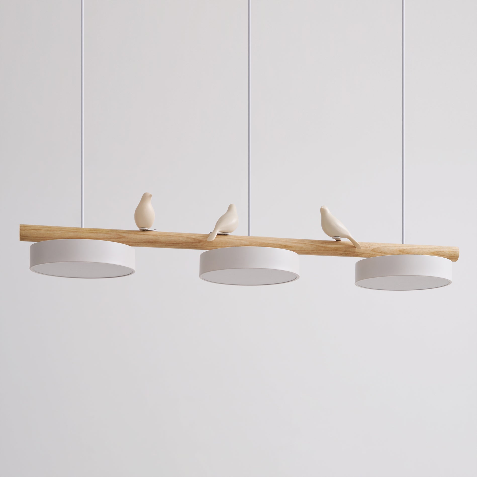 Scandinavische Hanglamp (LED) met Vogels - FeatherNest