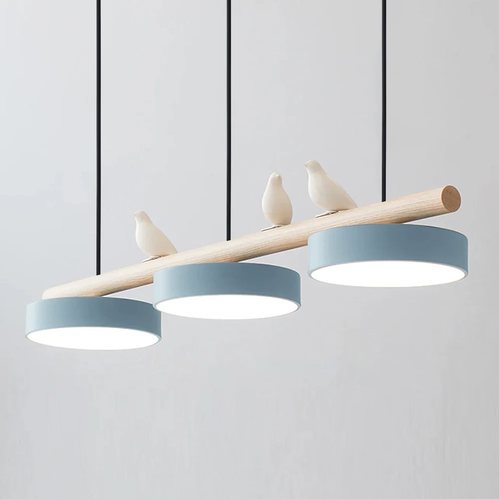 Scandinavische Hanglamp (LED) met Vogels - FeatherNest