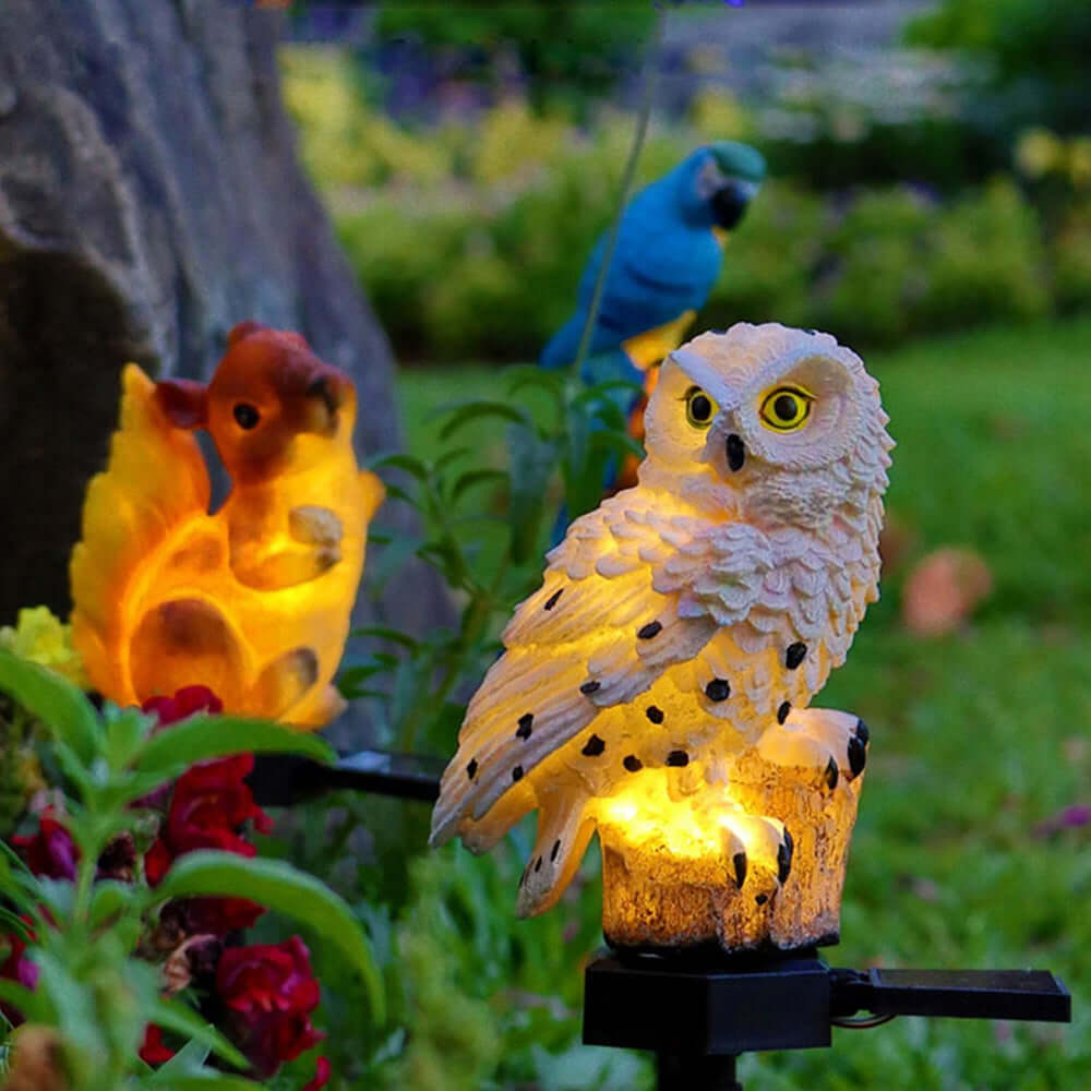 Solar Uil Tuinlamp (IP65) - OwlGlow