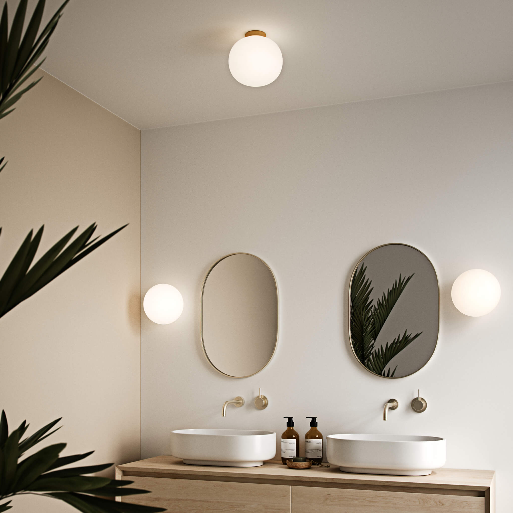 Moderne Glazen Plafondlamp - LumiAlto