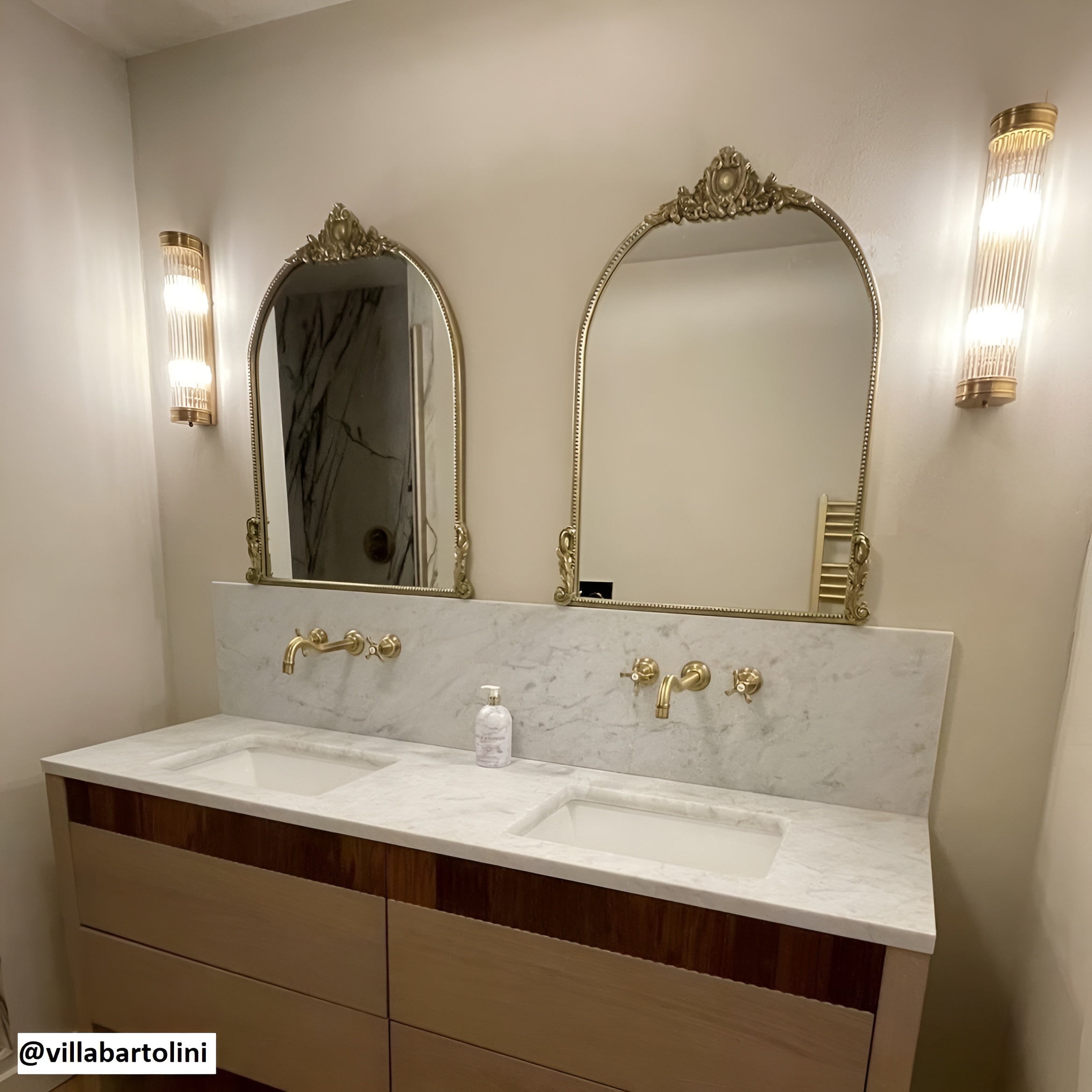 Art Deco Wandlamp (IP44) - LumiVerre