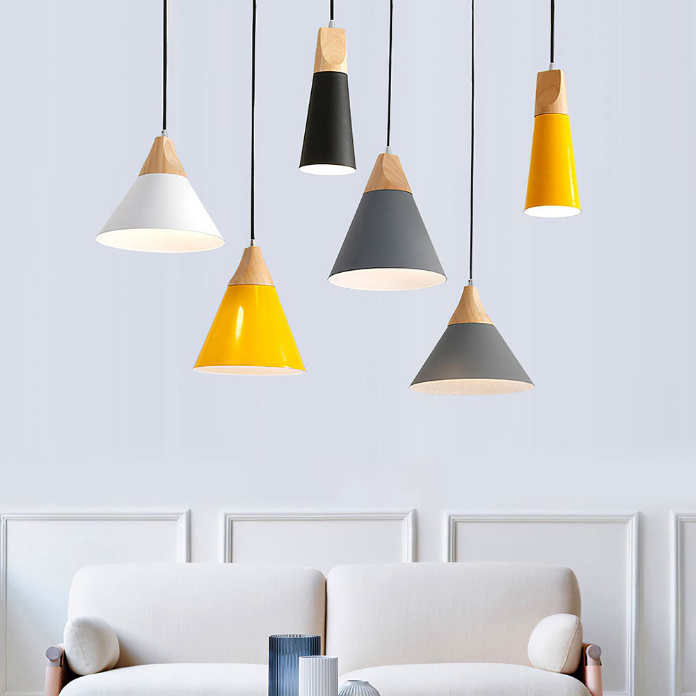 Speelse Houten Hanglamp - Navellea