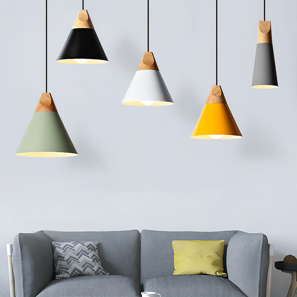 Speelse Houten Hanglamp - Navellea