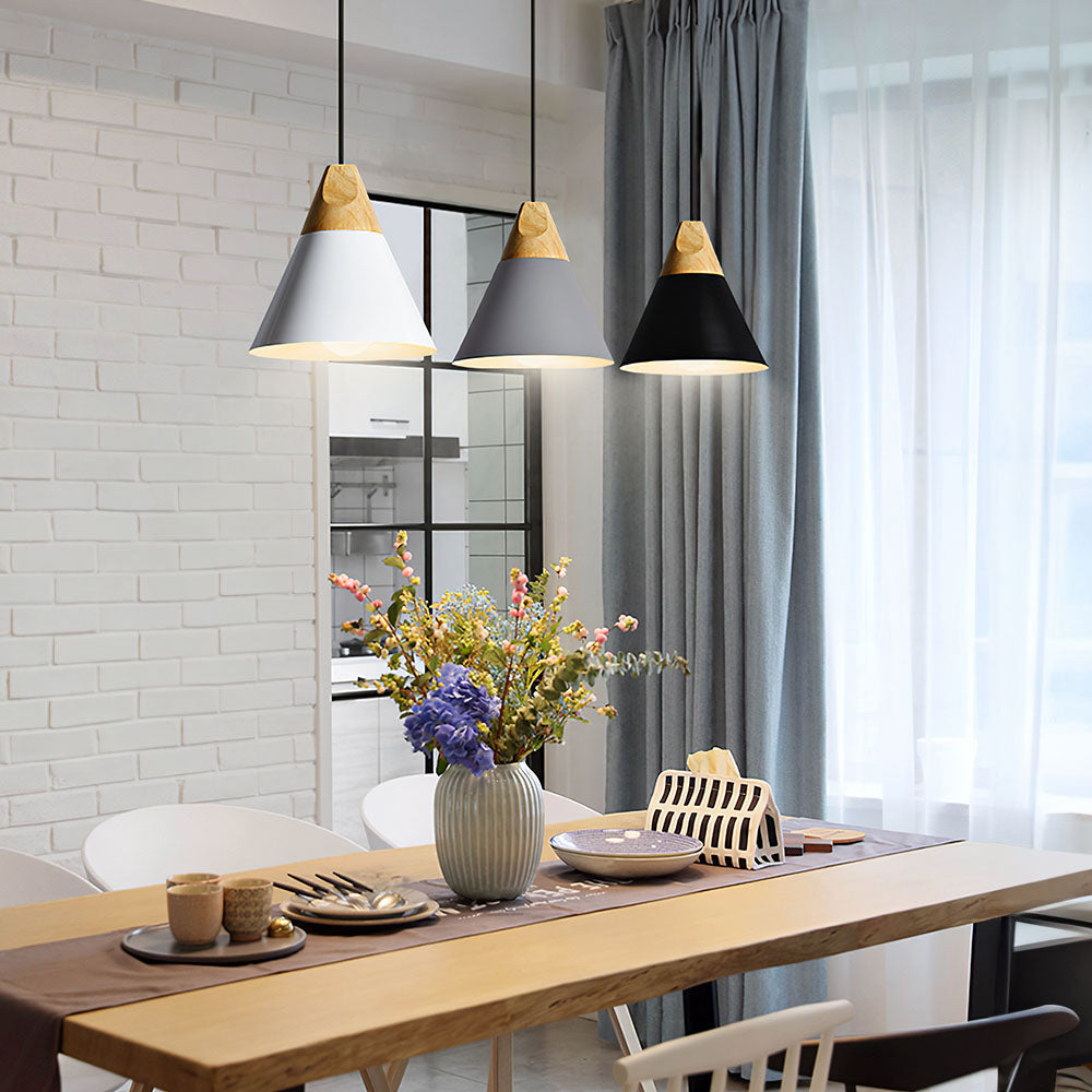 Speelse Houten Hanglamp - Navellea