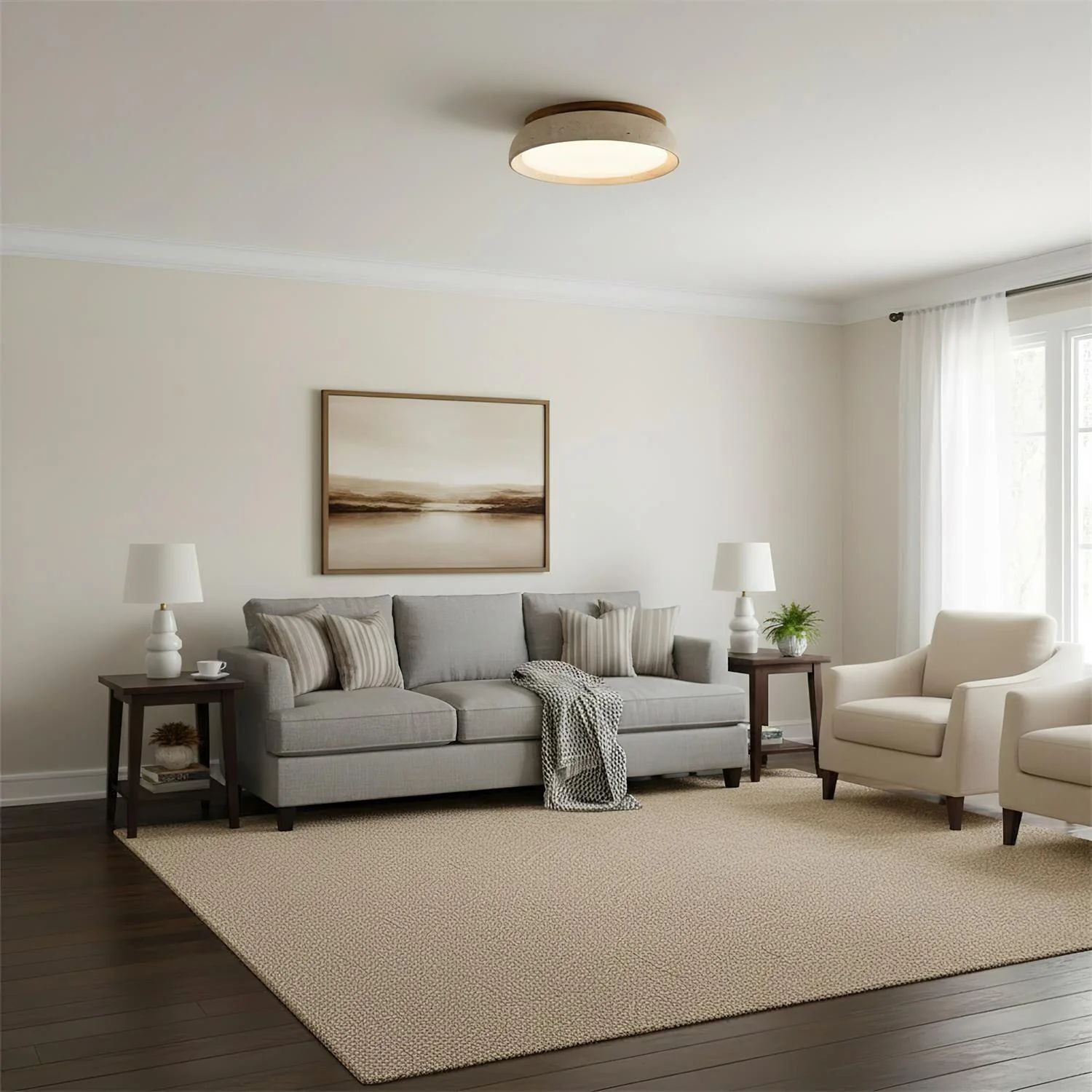 Houten LED Plafondlamp - Depiara Lumière