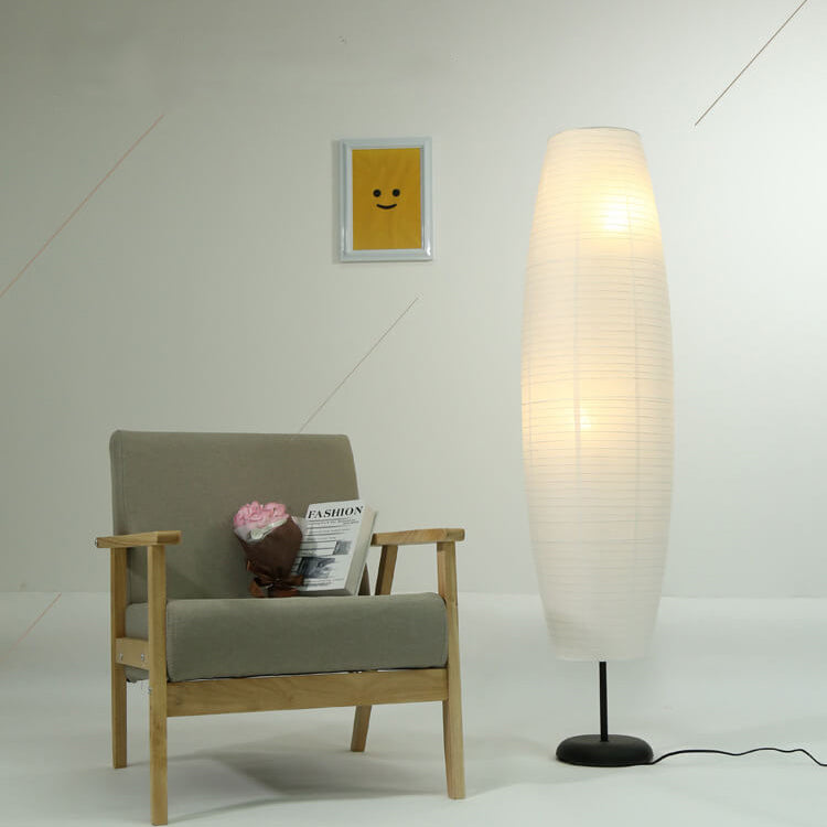 Zachte Vloerlamp met Papieren Kappen - Yūna