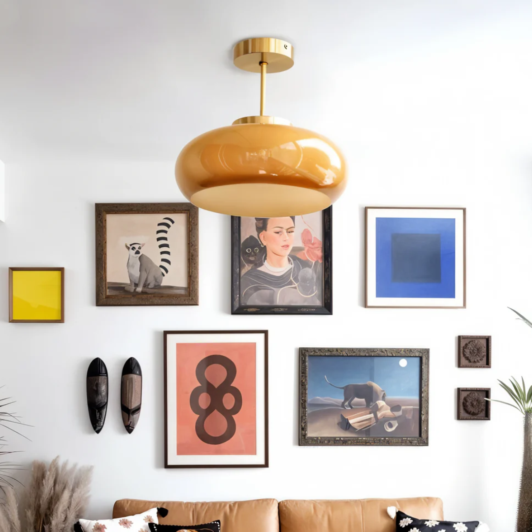 Vintage Plafondlamp van glas (LED) - LumiDome