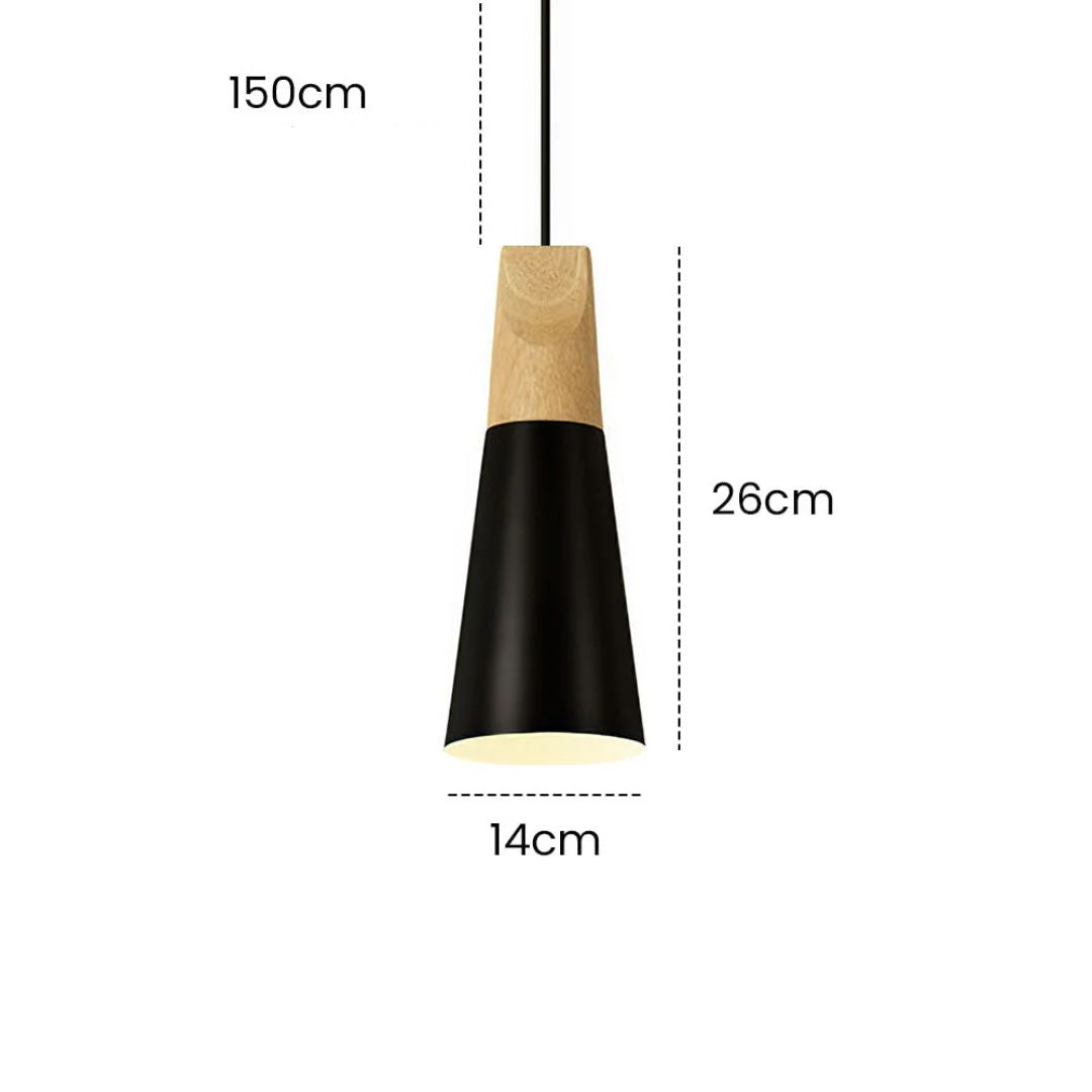 Speelse Houten Hanglamp - Navellea