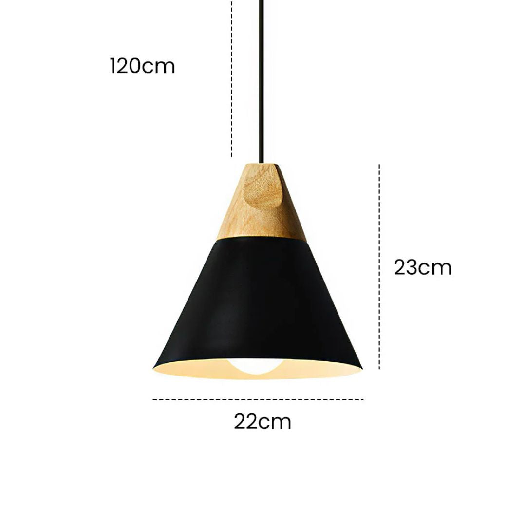 Speelse Houten Hanglamp - Navellea