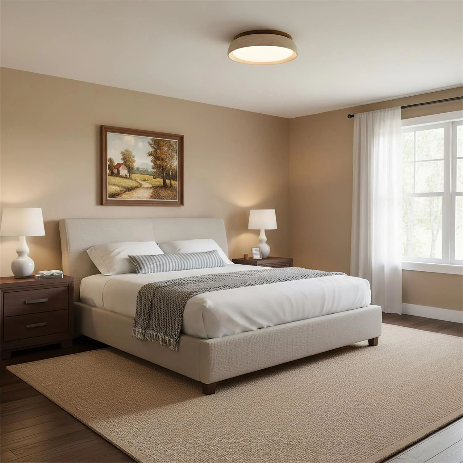 Houten LED Plafondlamp - Depiara Lumière