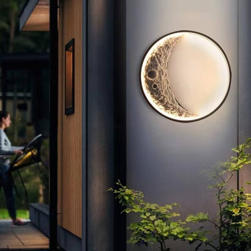 Maanvormige Buitenlamp (IP65) - LunaGlow