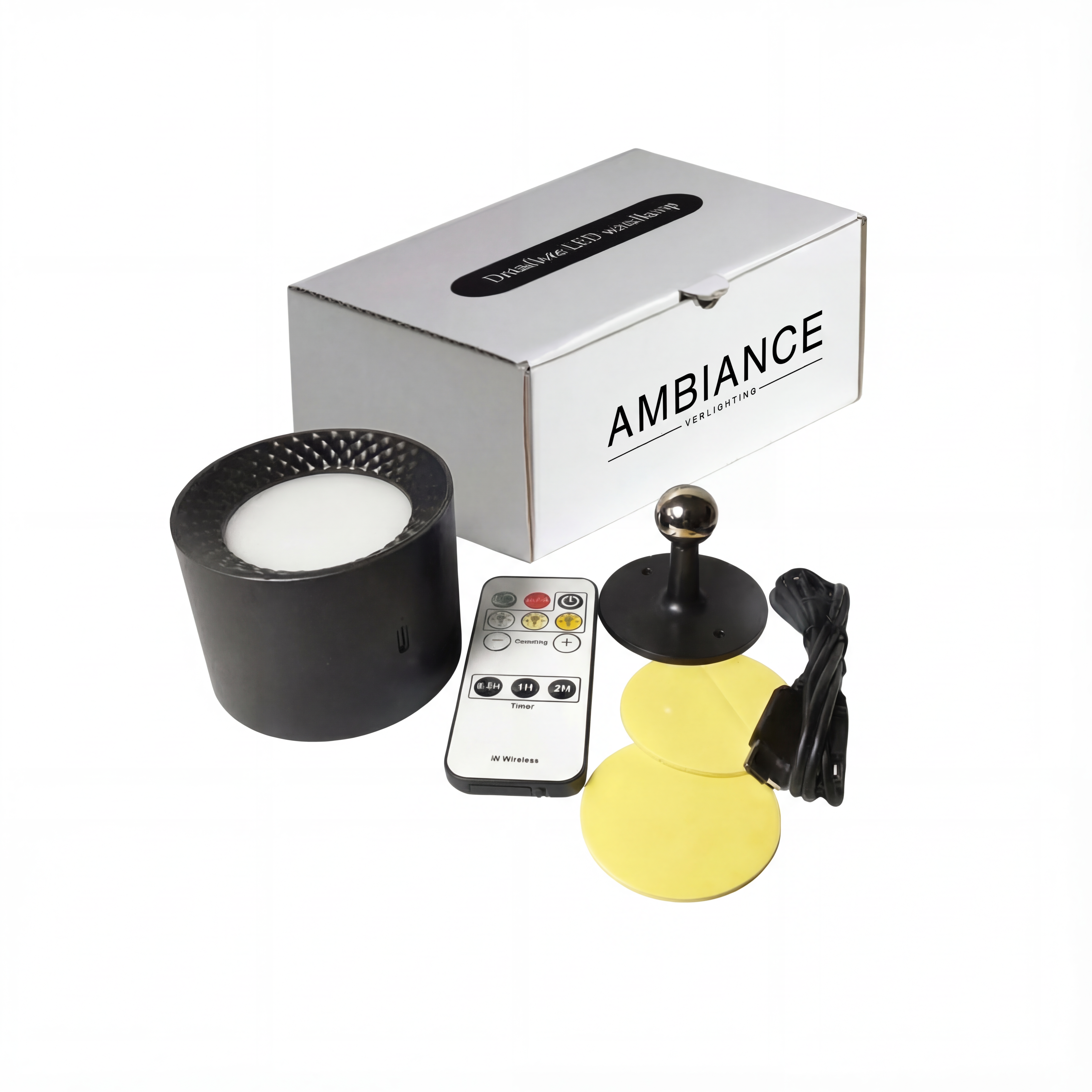 Draadloze Oplaadbare & Dimbare LED Wandlamp - Lunaro