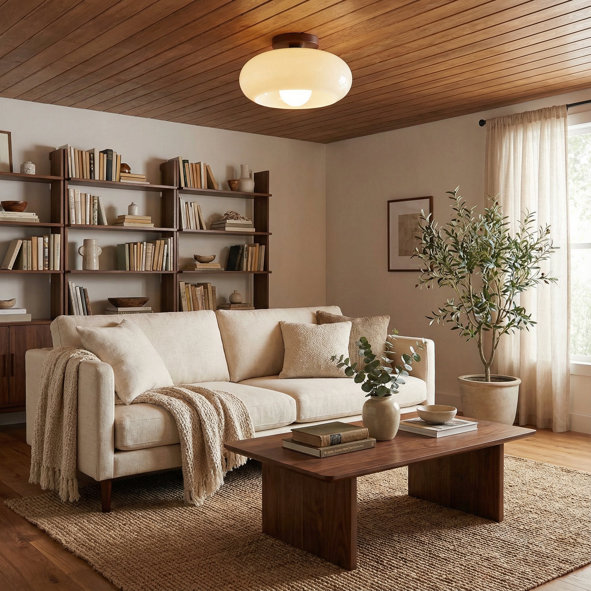 Franse Plafondlamp van Glas - LumiCrème