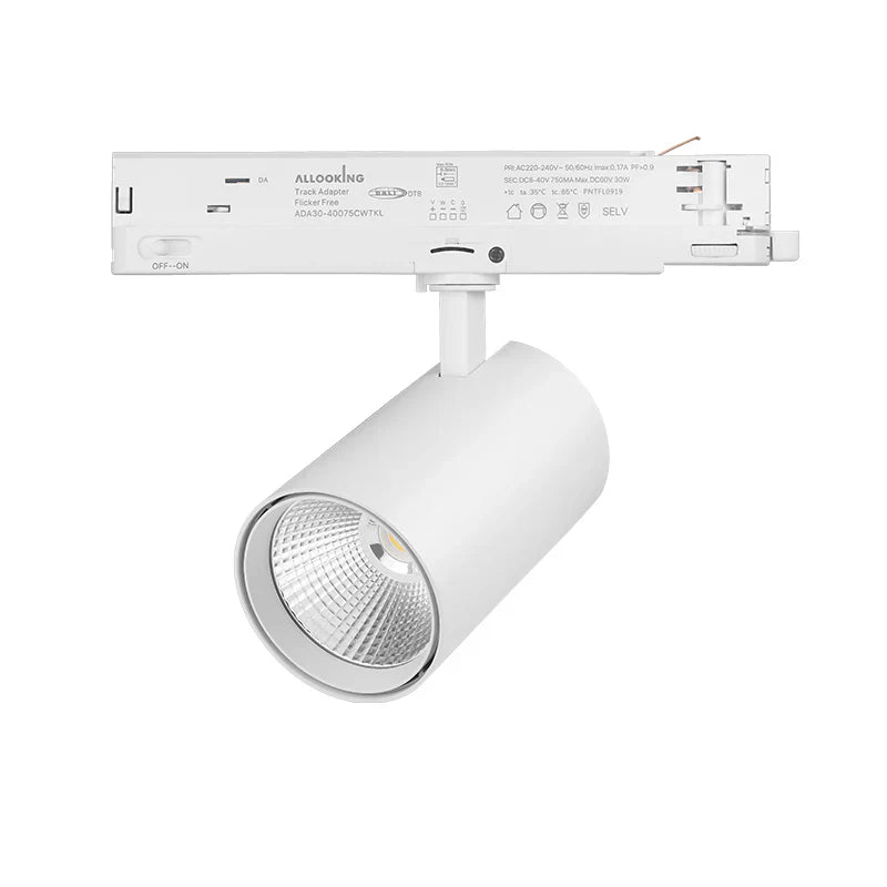 Dimbare 3-Fase LED Railspot met CCT-Switch 10W-30W - LumiRoma Wit