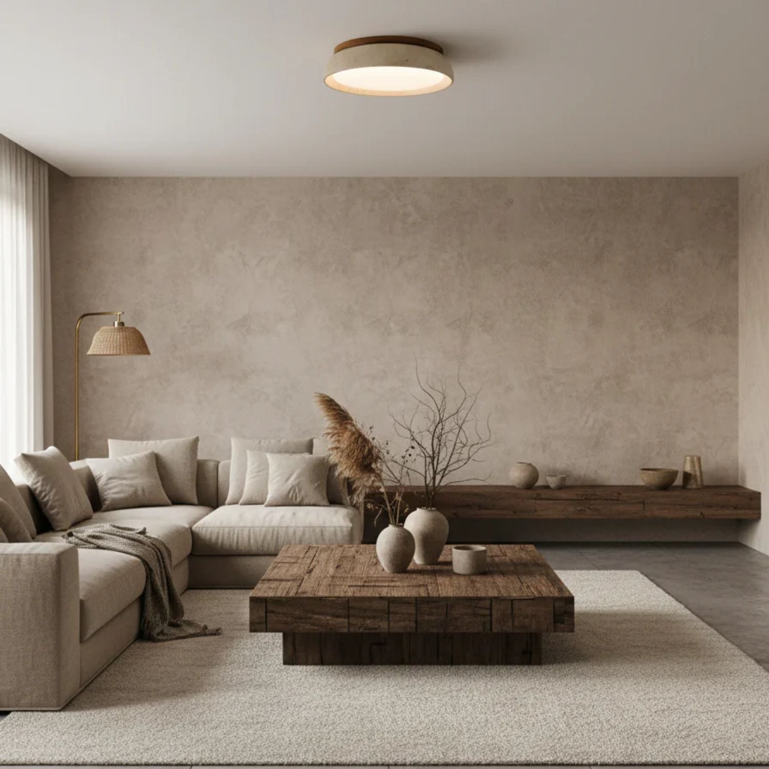 Houten LED Plafondlamp - Depiara Lumière