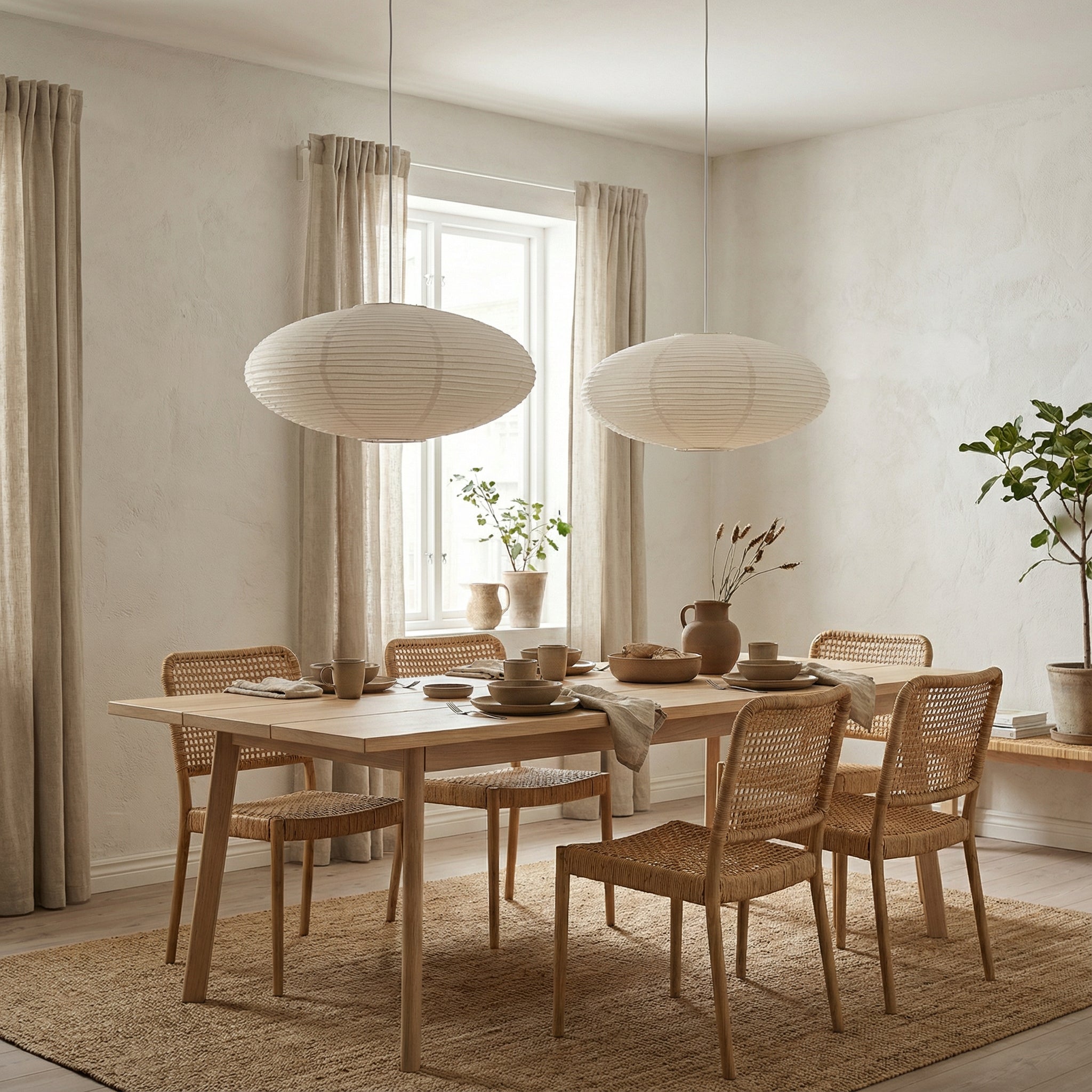 Sfeervolle Papieren Hanglamp - WabiLume