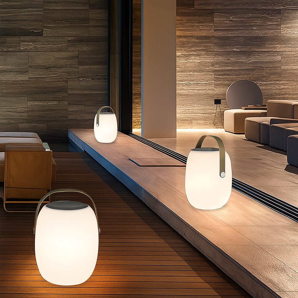 Draagbare Solar Terraslamp - SoléaGlow