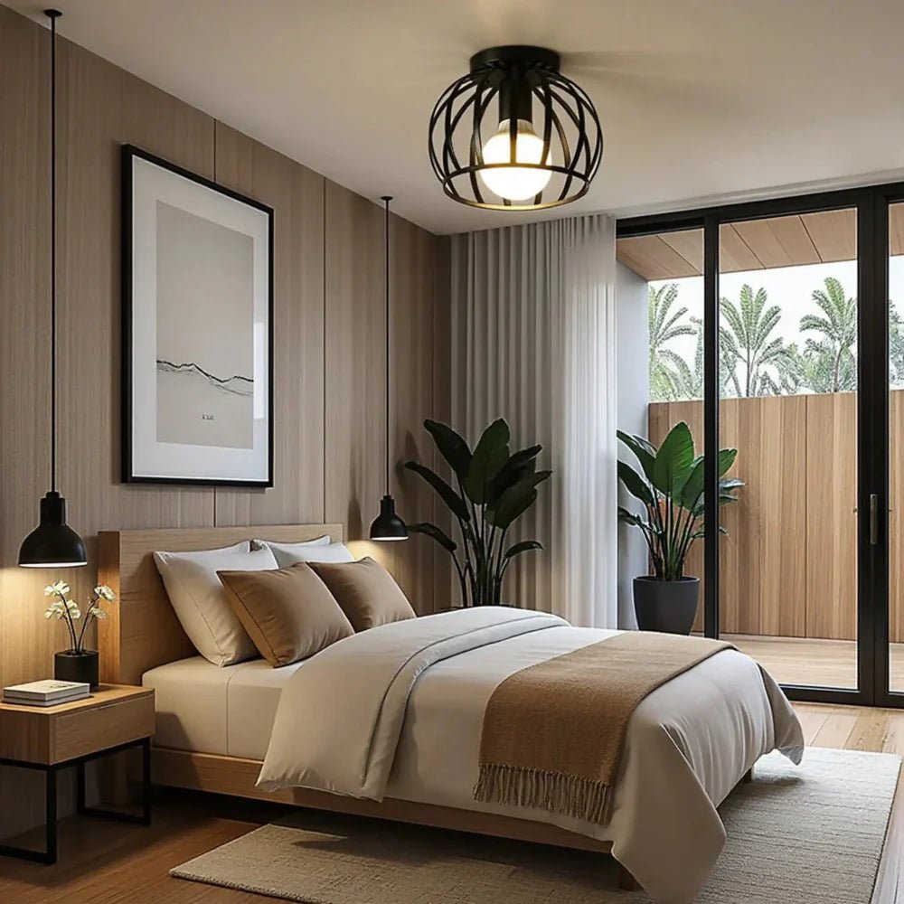 Industriële Plafondlamp - NoirForge