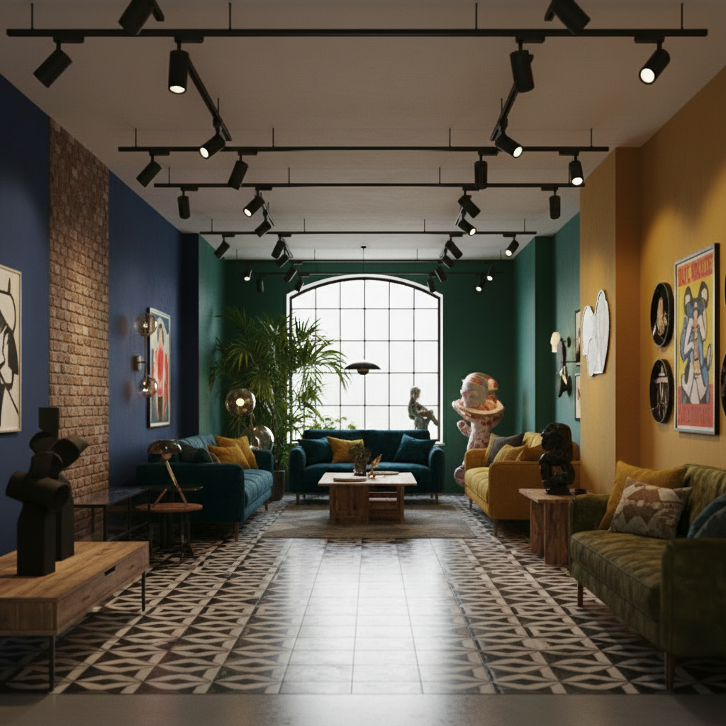 Luxe 3-Fase GU10 Railarmatuur Zwart - RailuxNoir