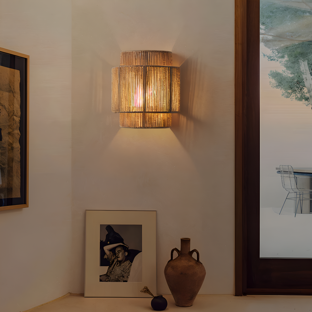 Bohemian Rotan Wandlamp- HanaLumi