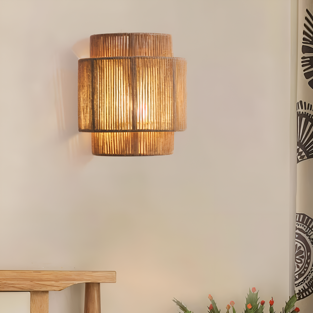 Bohemian Rotan Wandlamp- HanaLumi