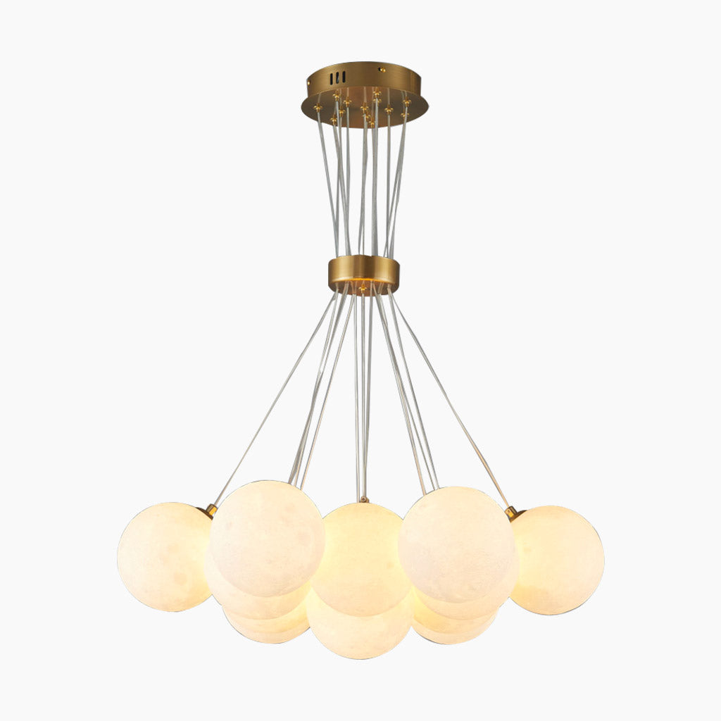 Hanglamp met maanstructuur - LunaCluster