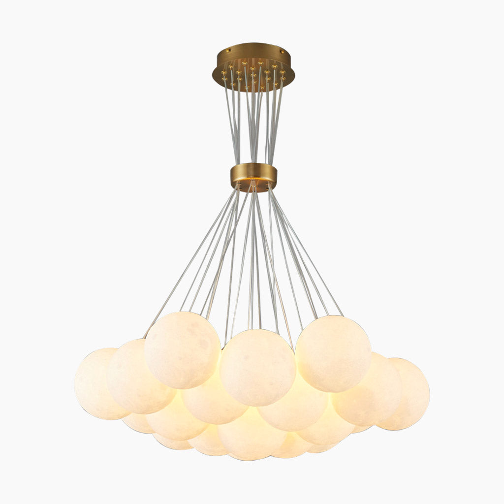 Hanglamp met maanstructuur - LunaCluster