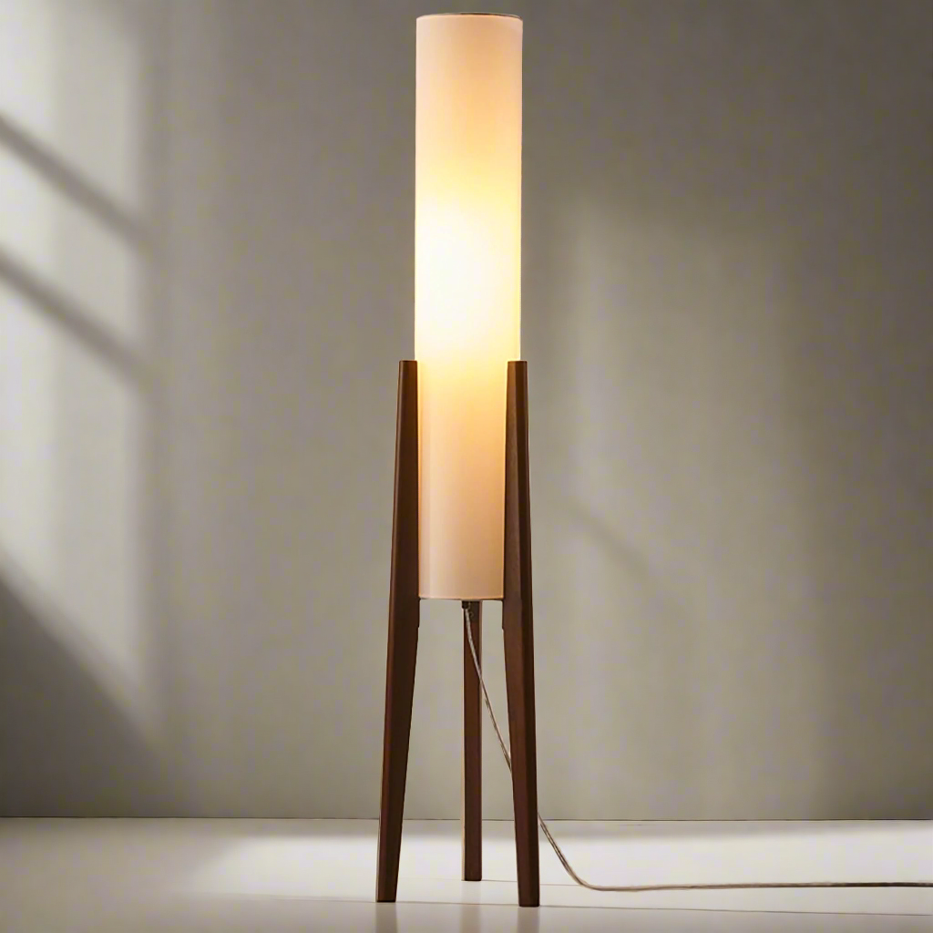 Scandinavische Houten Vloerlamp (LED) - Scandilume